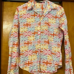 Colorful Union Jack Button-Up Shirt